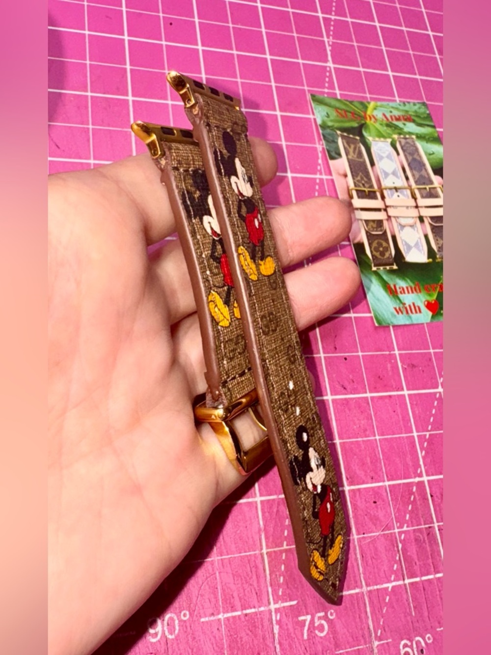 ❤️ GG Disney Apple Watch band Handmade ♻️ Custom made-by-order! - Picture 6 of 15